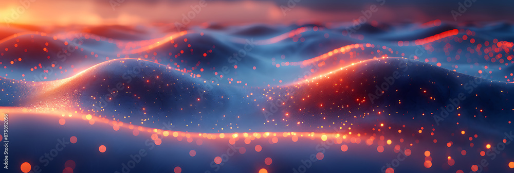 Poster modern tech background with textured canvas