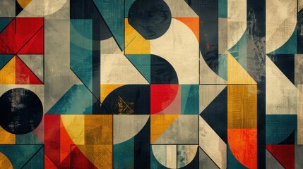 Fototapeta premium Modern background with clean geometric patterns