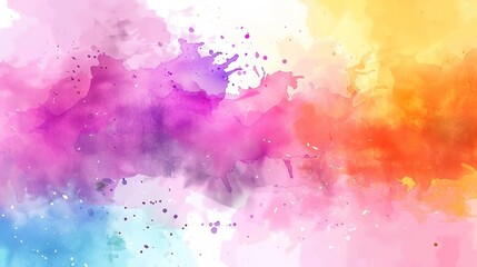 Fototapeta premium Vibrant watercolor splash background with soft edges and room for text