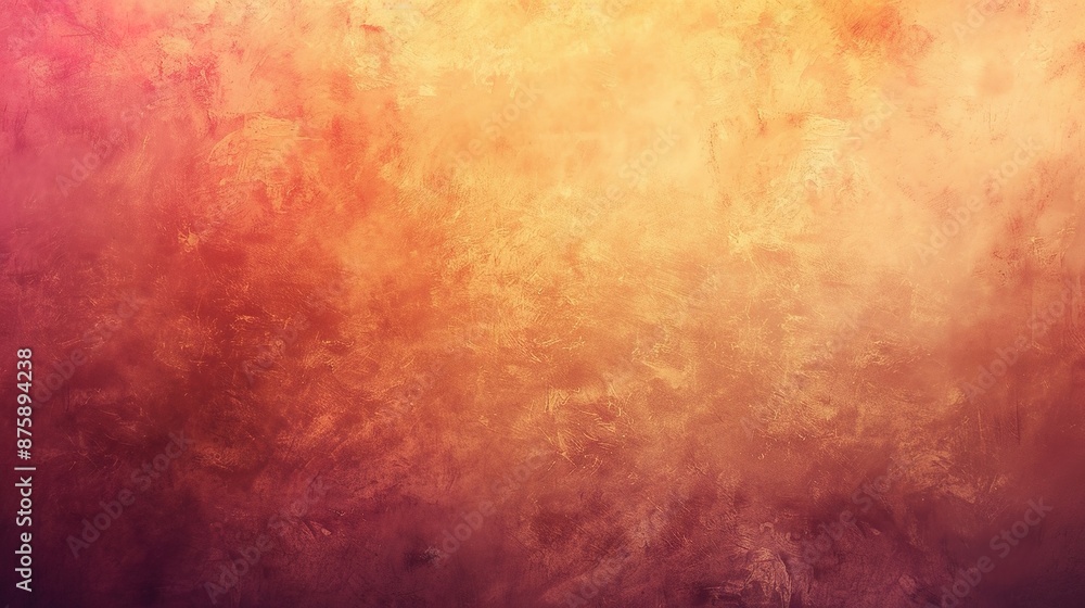 Poster serene fusion of warm tonal gradient on blank canvas with spacious area for text or design elements