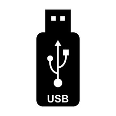 USB icon technology, connect device sign, electronic portable symbol ,vector illustration media