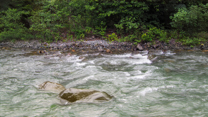Rafting activities, rafting boats and equipment, Black Sea Region, Turkey