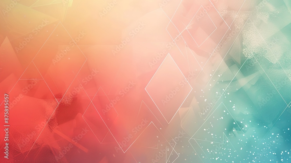 Poster serene minimalist background with subtle geometric patterns and ample negative space