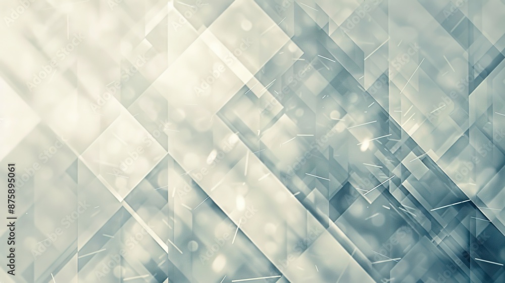 Poster serene light and airy background with subtle geometric patterns for copy space