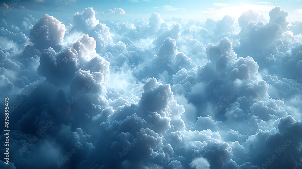 Aufkleber stylized cloud computing background - abstract design