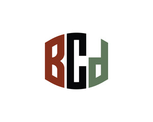 BCD logo design vector template. BCD logo design.