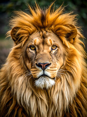 Fototapeta premium a close up of king of jungle (lion)