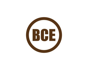 BCE logo design vector template. BCE logo design.