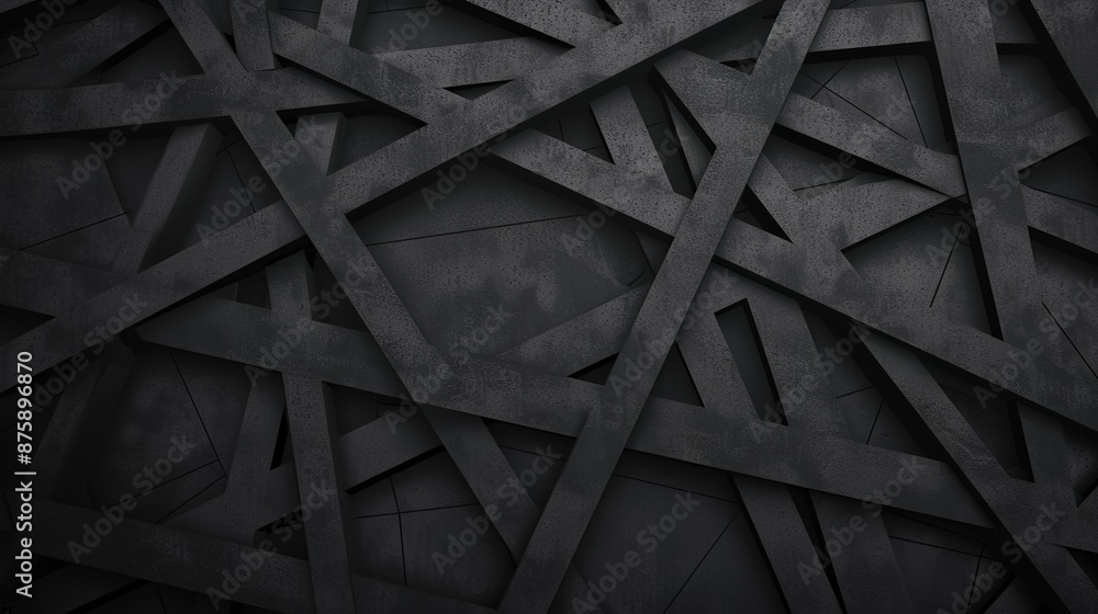 Poster dynamic abstract dark background with intersecting black lines for modern designs