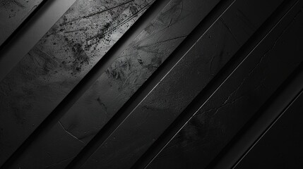 Obraz premium Contrast of Darkness: Minimalist Black Lines on Dark Surface