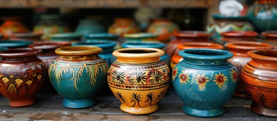 Hand Painted Pottery in Morocco