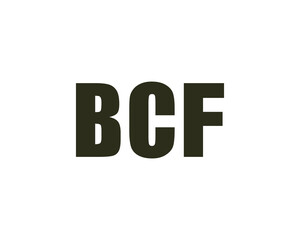 BCF logo design vector template. BCF logo design.