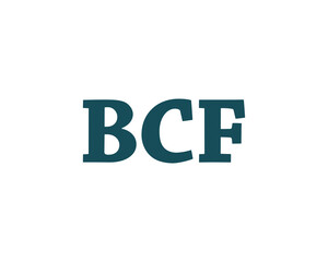 BCF logo design vector template. BCF logo design.