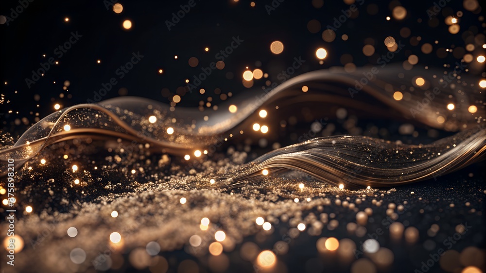 Poster realistic ai-generated background with bokeh effects