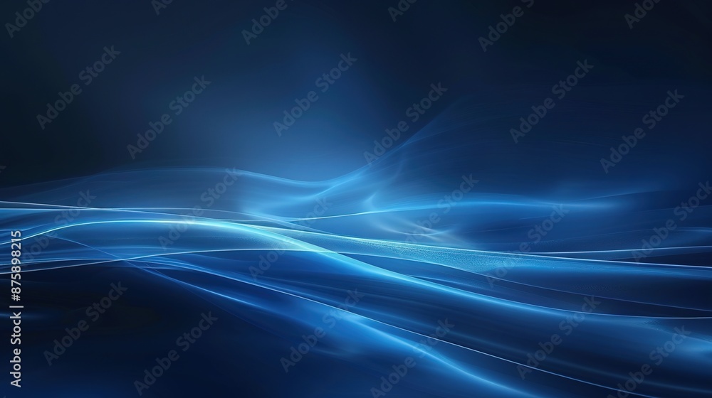 Poster dark blue background with subtle light gradients and open space