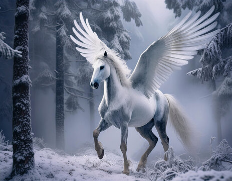 pegaso el caballo alado de Zeus en la mitolog&iacute;a Griega