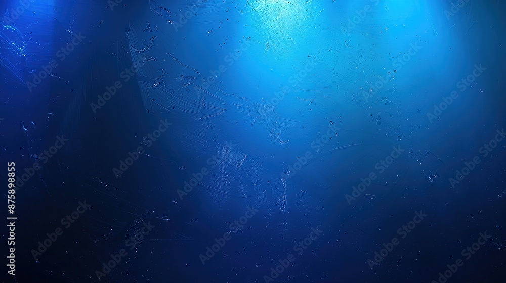 Poster tranquil blue gradient background with copy space for text
