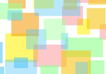 明るくてポップな四角模様背景