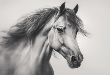 horse harness brown fasthorse portrait animal nature drawing equestrian bridle farm