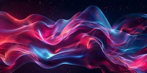Obraz premium Abstract Colorful Wavy Background