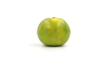 An orange on a white background. High vitamin C.