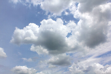 Soft white clound and blue sky background.