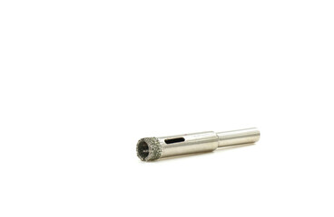 hole saw drill tile on the white background