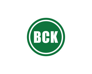 BCK logo design vector template. BCK logo design.