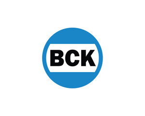 BCK logo design vector template. BCK logo design.