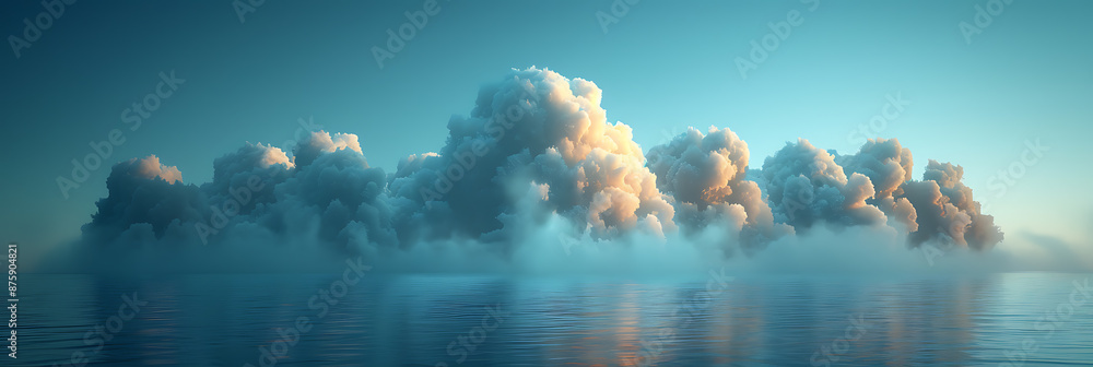 Poster cloud computing canvas: minimalist design
