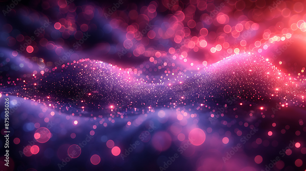 Poster abstract big data insights - pulsating data flow