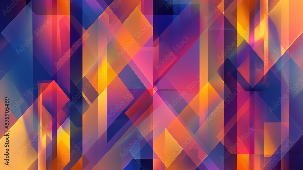 Poster modern abstract geometric pattern with subtle gradients in a corporate color scheme