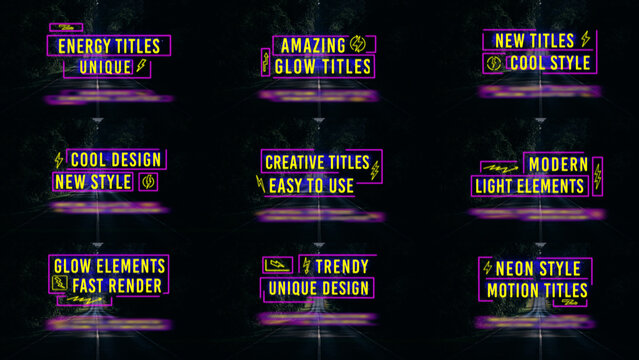 Amazing Glow Titles	
