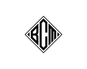 BCM logo design vector template. BCM logo design.