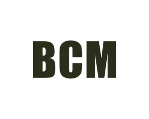 BCM logo design vector template. BCM logo design.