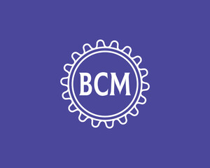 BCM logo design vector template. BCM logo design.
