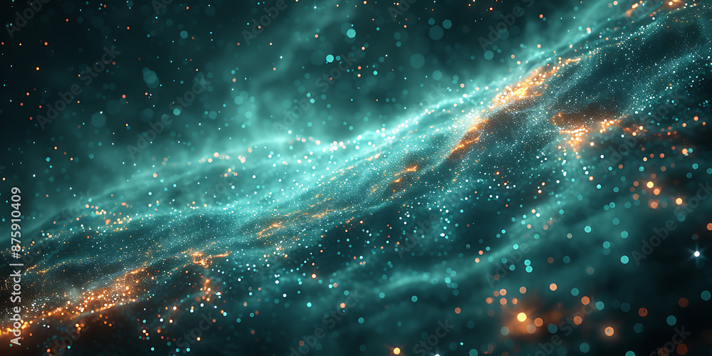 Poster big data visuals - stylized canvas design