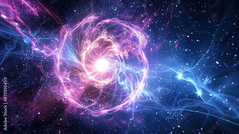 Poster exploring magnetic field dynamics in fusion energy experiment through scientific visualization