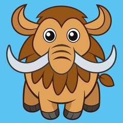 Powerful Mammoth Logo Design - Bold and Majestic Prehistoric Animal Emblem