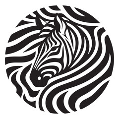 Zebra Strip pattern Vector on a White Background
