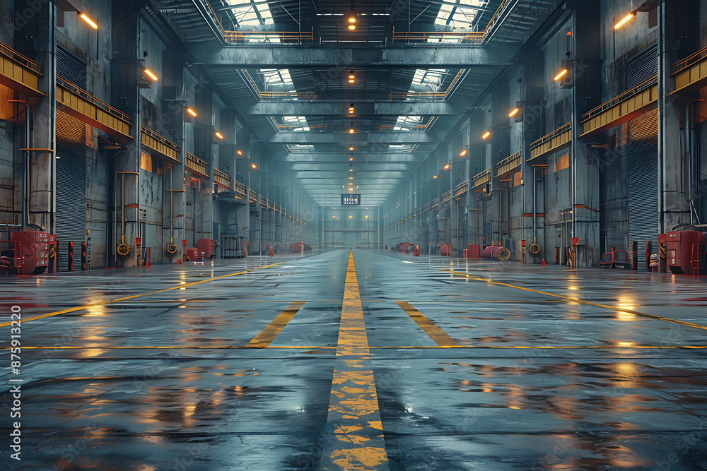 Poster immersive vr background: empty canvas for customization