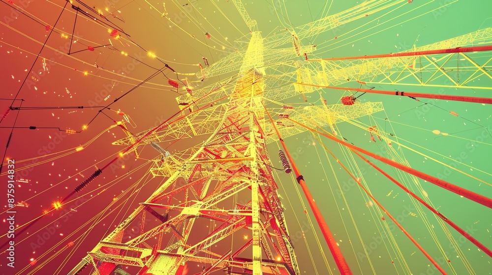 Poster digital network connections: abstract interpretation of electric power lines and nodes