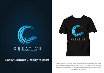 Water wave icon T Shirt Vector, circle blue tornado logo symbol isolated, abstract hurricane logo symbol, typhoon vector illustration