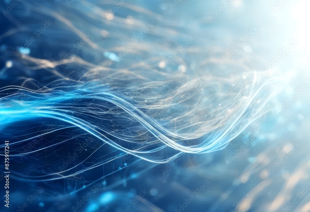 Poster technology news abstract network connection bluewave wifi twitter lines b set global mobile design b