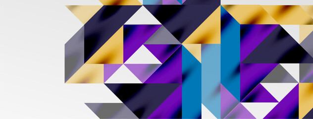 Tech minimal overlapping triangle shapes elements geometric graphic pattern