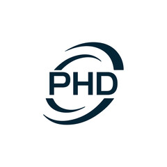 PHD logo. P H D design. White PHD letter. PHD, P H D letter logo design. P H D letter logo design in GOLD, GOLDEN LOGO, THREE, style. letter logo set in one artboard. P H D letter logo vector design.