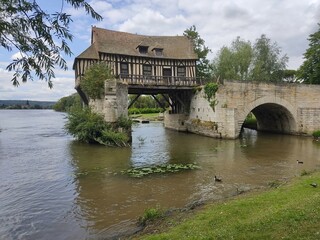 The old mill on the river Seine, Vernon-Giverny, France