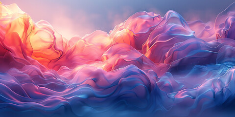 Obraz premium Neon Technology Canvas Background - Abstract Design