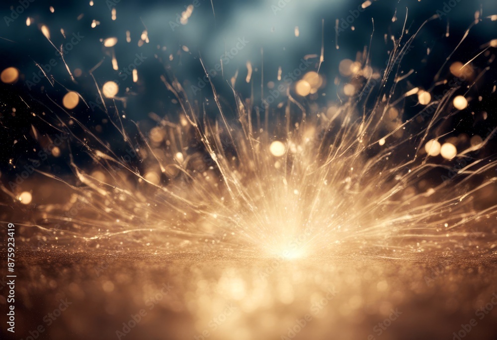 Poster particles background storm sparks light bokeh space abstract dust spark motion particle