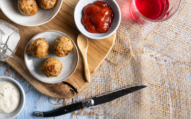 Homemade vegan meatballs